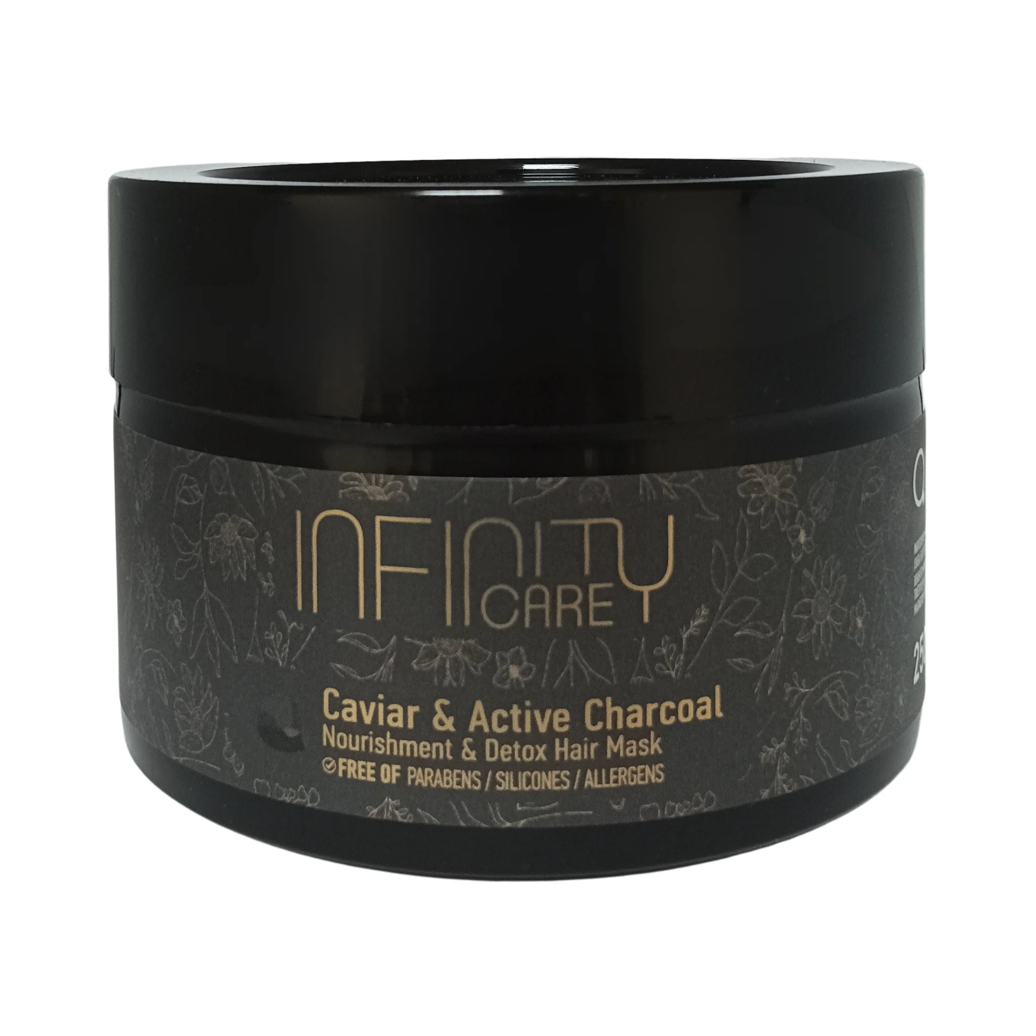 Caviar and Active Charcoal Nourishment and Detox Hair Mask 250 ml