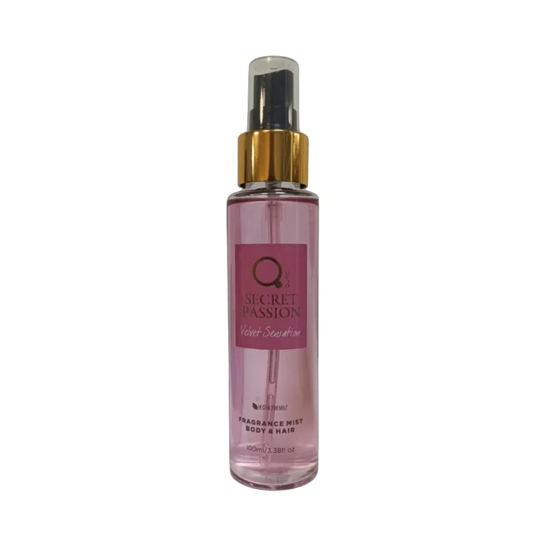 Qure Secret Passion Velvet Sensation Fragrance Hair and Body Mist 100ml