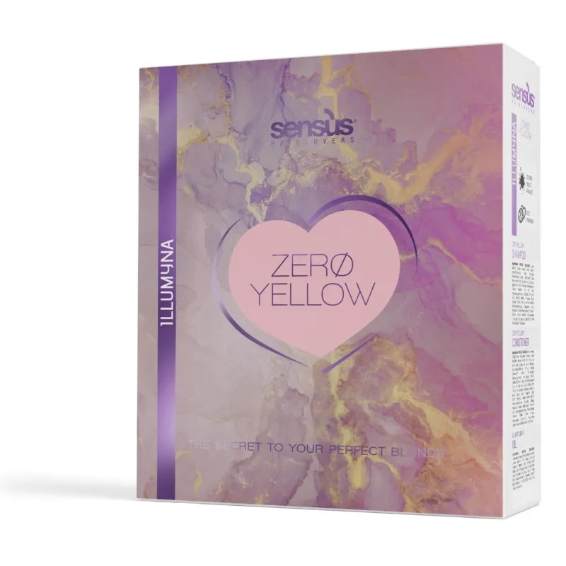 Sensus Illumyna Zero Yellow Bundle (Shampoo 250ml & Conditioner 250ml & Leave in Oil 125ml)1